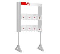 Soporte Cascos de Seguridad, Estante para Cascos de PVC, Tablero de Madera y Plástico, Numeración, Etiqueta de Identificación, para Taller/fábrica/Garaje(8)