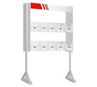 Soporte Cascos de Seguridad, Estante para Cascos de PVC, Tablero de Madera y Plástico, Numeración, Etiqueta de Identificación, para Taller/fábrica/Garaje(10)