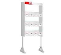 Soporte Cascos de Seguridad, Estante para Cascos de PVC, Tablero de Madera y Plástico, Numeración, Etiqueta de Identificación, para Taller/fábrica/Garaje(12)