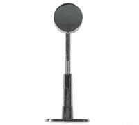 Soporte central acabado cromado para llaves de barra de armario que soportan tubos de 25 mm e instalación ajustable a 79 mm o 108 mm (B)