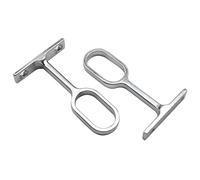 Soporte Central de la Barra Ovalada del Armario,Barras de Armario para Barras de Ropa Ovaladas,Almacenamiento de Barra de Armario,para Dormitorio,Baño,Sala de Estar 2 Piezas Tokaneit