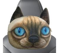 Soporte Cervical genérico para coche, decoración de gato lindo, cómodo ergonómico y transpirable | Cojín de cuello para coche, para viaje, conducción de sueño, vehículo road-Trip, viajes largos