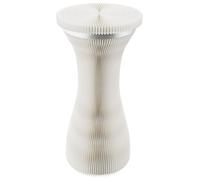 Soporte Cilíndrico Plegable Para Tartas, Ideal Para Tiendas De Ropa, Escaparates, Mesas De Postres Portátiles, Columnas De Exhibición, Centros De Mesa Para Bodas Y Soportes De Cartón(White,35x77cm)