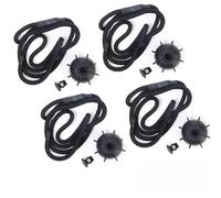 Soporte Cinta Maletero 50cm Cordón para Bandeja De Paquetes De Coche Portón Trasero Baúl Correa para Cubierta De Lona cordón para Parte Trasera del Baúl(4pcs)