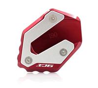 Soporte CNC para Motocicleta Extensión Caballete Lateral Placa De Soporte Soporte De Ampliación para XJ6 XJ6F XJ6N Diversion 2009-2015 Almohadilla Pata Cabra Motocicleta(Red)
