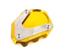 Soporte CNC para Motocicleta Extensión De Caballete Lateral Placa De Soporte Soporte De Ampliación para R1200R R1200 R R 1200 R 2006-2014 Almohadilla Pata Cabra Motocicleta(Yellow)