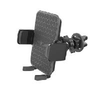 Celly Soporte móvil Coche Rejilla 360°, Universal, Ajustable para Smartphones y Navegadores, MOUNTVENTPLUSBK, Negro