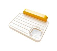 Soporte colgante de ABS para comedero de pájaros con tazas extraíbles, plataforma antideslizante para jaulas y pajareras, accesorios de jaula de pájaros de interior