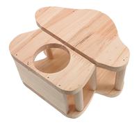 Soporte Colgante de Madera para Conejos en Jaula, Estante de Heno | Superficie Lisa, Instalación Sencilla, Estable y Resistente para Mascotas