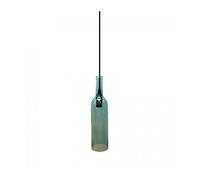 Soporte colgante E14 tipo botella de Cristal Azul