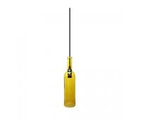 Soporte colgante E14 tipo botella de Cristal marillo