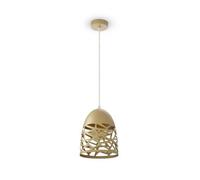 Soporte colgante E27 MESH Metal Oro Diám 200