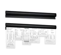 Soporte Comandero Metálico Autoadhesivo 30cm 2Pcs Barra para Sujeción de Notas, Porta Tickets Restaurante, Sujeta Notas Cocina, Comandero Hosteleria Deslizante para Colgar, Autoadhesivo Clip Porta