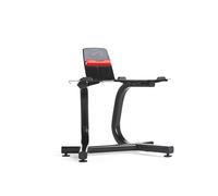Bowflex SelectTech Stand with Media Rack Estante para Mancuernas Ajustables, Adultos Unisex, Rojo, Negro, Gris, Talla Única