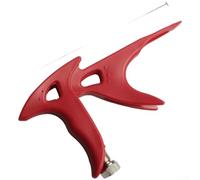 Soporte compacto para aerógrafo con huella de 140 mm x 75 mm para un almacenamiento eficiente y una fácil integración en estaciones de pintura (rojo)