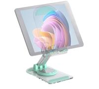 Soporte Compacto para Montaje en Escritorio: Soporte para teléfono Plegable Giratorio 360, Dispositivo de Ajuste de ángulo de Tableta, de 4,72 x 2,72 x 6,89 Pulgadas, de Agarre móvil