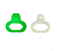 Soporte compacto para regulador de brillo para buceadores con flexibilidad de silicona y mecanismo de hebilla de liberación rápida (verde fluorescente)