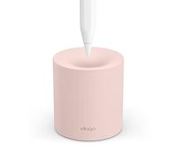 Soporte Compatible con Apple Pencil Pro (USB-C), 1ª/2ª Gen y Lápiz de Tableta, Soporte Duradero de Silicone, Protección Punta (Rosa)