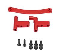 Soporte completo de protector de Servo de dirección de aleación de aluminio para camión RC escala FS 1/18 (736010R roja)