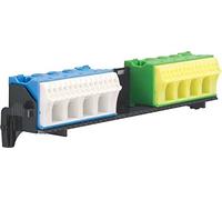 Soporte con 2 x 18 terminales PE/N, QuickConnect HAGER FZ382