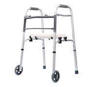 Soporte con ruedas delanteras con ruedas para asiento, andador para adultos mayores, ayuda para la movilidad, compacto, ligero, ajustable