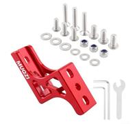 Soporte convertidor de luz plegable de aluminio para bicicleta Brompton diseñado para una instalación sin esfuerzo y funcionalidad mejorada (rojo)