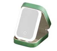 Soporte cosmético LED - Estuche de maquillaje portátil, soporte de maquillaje con batería | Caja de almacenamiento a prueba de polvo con modo de atenuación, estuche de viaje de almacenamiento