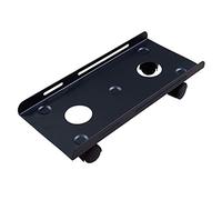 Soporte CPU Bajo Mesa CPU Stand Mobile Metal Metal PC Chasis de escritorio Rack con 4 ruedas CPU Funda Soporte de piso con ruedas de cierre de bloqueo, Negro / Blanco Soporte para CPU ( Color : Negro