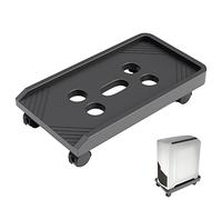 Soporte CPU Bajo Mesa Desktop PC Tower Stand CPU Stand, Ventilated PC Tower Stand, Under Desk CPU Holder Mobile Gaming PC Floor Stand with 4 Caster Wheels Soporte para CPU (Color : Negro, Size : Wit