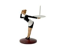Soporte Creativo de Rollo de Cocina - Linda Toalla De Papel De Gato Yoga De Pie En Postura Del Perro Descendente, Escultura de Hierro Fundido | Dispensador de Rollos Decorativos Antiguos Para