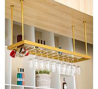 Soporte creativo para botellas de vino europeo UpsideDown para colgar en el techo, ahorro de espacio, almacenamiento de vino, 80 x 35 cm