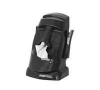 Soporte creativo para caja de pañuelos, diseño de estatua de isla de Pascua, organizador multifuncional para servilletas y gafas de sol, construcción de resina, accesorio decorativo de escritorio para