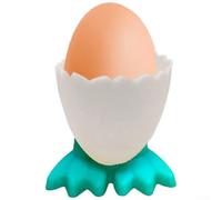 Soporte creativo para huevos en forma de pollo, taza de desayuno de plástico PP de grado alimenticio, apto para microondas, soporte alto para fiestas infantiles, decoración de Pascua, VERDES, rosa ()