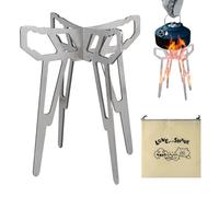 Soporte cruzado para alcohol, soporte cruzado para olla cruzada, portátil, de acero inoxidable, accesorios para estufa de alcohol, estufa de camping ultraligera, accesorios de 7,76 pulgadas para sende