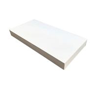 Soporte cuadrado grande con ventana, base versátil para catering, postres, joyas y coleccionables, color blanco, 150 x 30 x 10 cm, perfecto para escaparates minoristas