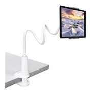 Soporte cuello de cisne de Tryone para iPad, tableta, teléfono móvil, switch, tabletas Samsung Galaxy, Amazon Kindle Fire HD, etc., 76 cm de longitud total blanco 02-Weiß