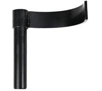 Soporte curvado de acero para herramientas de carpintería, soporte de torneado superior delgado para torneado de cuencos y tallado intrincado, construcción de aleación, negro, pequeño, grande, 1 pieza