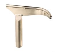 Soporte curvado para herramientas de torno para carpintería, soporte de herramientas de torneado de acero inoxidable con vástago de 25 mm, soporte cóncavo para un deslizamiento suave y un agarre