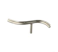 Soporte curvo de herramientas de torno de 12 pulgadas para torneado de madera, soporte de cuenco de forma especial con columna de 16 mm, soporte cóncavo de acero inoxidable para un deslizamiento suave