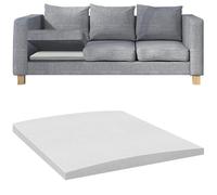 Soporte Curvo Para Cojínes De Sofá, 60x60x5cm Soporte De Cojín De Sofá Para Asiento Caído, Inserto De Espuma De Alta Densidad Para Reparación De Asiento De Muebles Hundido, Blanco, Juego De 1