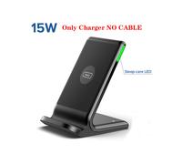 (Soporte de 15 W sin cable) Cargador inalámbrico Soporte de carga rápida de 15 W iPhone 14 13 12 11