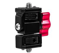 Soporte de 180 grados giratorio de 360 grados para monitores de inclinación de liberación rápida, zapata fría de 1/4 tornillo para cámara réflex digital, accesorios de fotografía