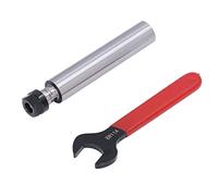 Soporte de 2 Piezas C20, Kit de Herramientas Vástago Varilla Extensión del Enrutador con Accesorios Llave y Piezas Wrenchc20 -er11a -150l 150 Mm Longitud ER11 CHUCK 19 Mm Diámetro LA Cabeza LA