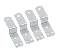 Soporte de 4 piezas Z para montaje, soporte de esquina en forma de Z, soportes pequeños de metal para muebles.