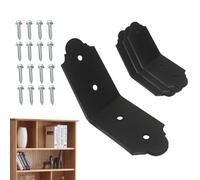 Soporte de 45 grados | 4 piezas de conector resistente de 45 grados, soportes de esquina de metal | para canal de puntal, marcos de muebles, construcción de edificios