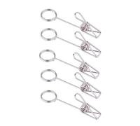 Soporte de 5 piezas de metal con clip de alambre de hierro para tarjetas de visita, soporte de exhibición para discutir presentaciones de escritorio