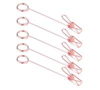 Soporte de 5 piezas de metal con clip de alambre de hierro para tarjetas de visita, soporte de exhibición para discutir presentaciones de escritorio
