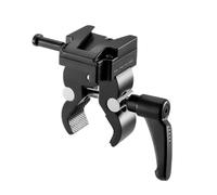 Soporte de abrazadera con mango de apriete para placa de batería de montaje en V, abrazadera de accesorio de cámara con brazos de clip, tornillo roscado y cuerpo compacto en V, accesorio de montaje de