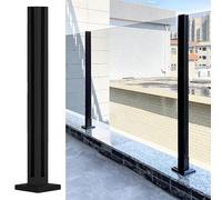 Soporte de abrazadera de acero inoxidable resistente para vidrio de 10-12 mm, ideal para balcón, escalera, terraza y valla de piscina.