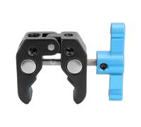 Soporte de abrazadera de aleación de aluminio resistente con junta ajustable que sostiene la luz del teléfono de la cámara para Vlog Travel Soporte de cámara de múltiples ángulos